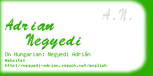 adrian negyedi business card